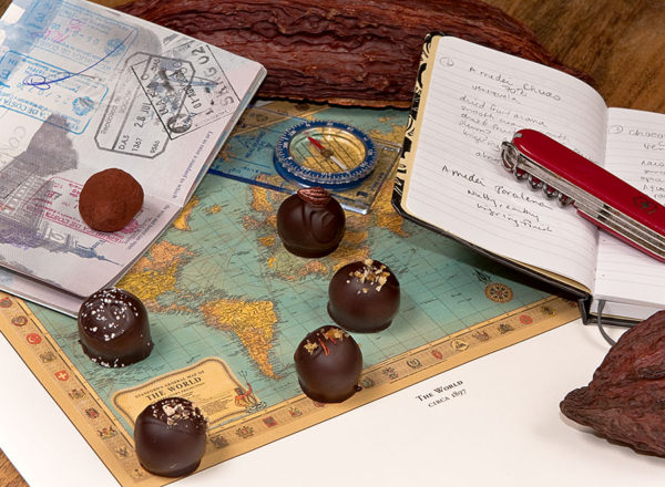 Adventurous Collection of gourmet chocolate truffles